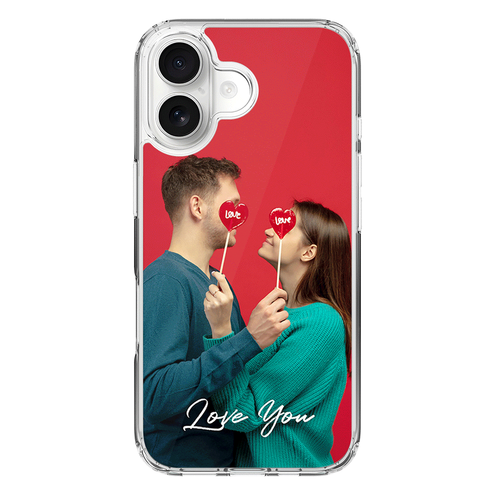 Apple iPhone 17 / Clear MagSafe Custom Photo Valentine, Phone Case - Stylizedd.com