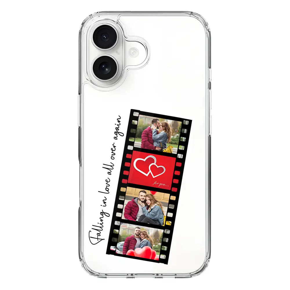 Apple iPhone 17 / Clear MagSafe Custom Valentine Photo Film Strips, Phone Case - Stylizedd.com