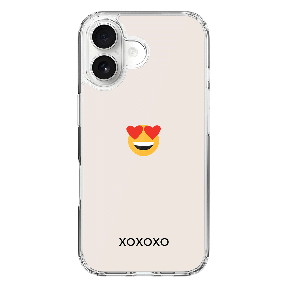 Apple iPhone 17 / Clear MagSafe Custom Text Emojis Emoticons, Phone Case - Stylizedd.com