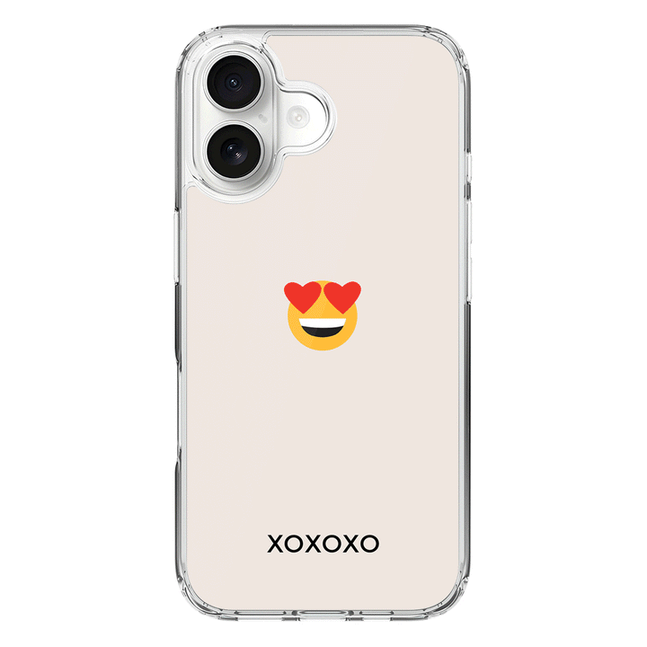 Apple iPhone 17 / Clear MagSafe Custom Text Emojis Emoticons, Phone Case - Stylizedd.com