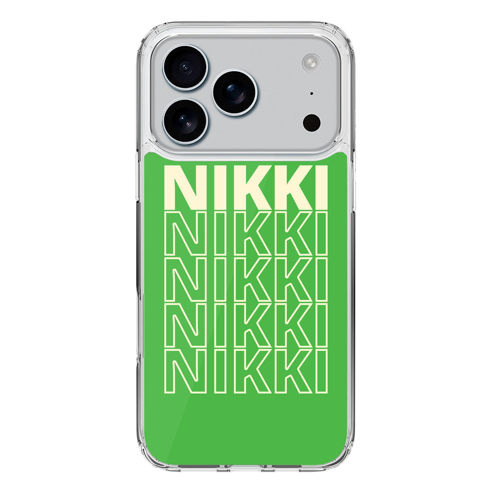 Apple iPhone 17 Pro / Clear MagSafe Repeated Monogram Phone Case - Stylizedd.com