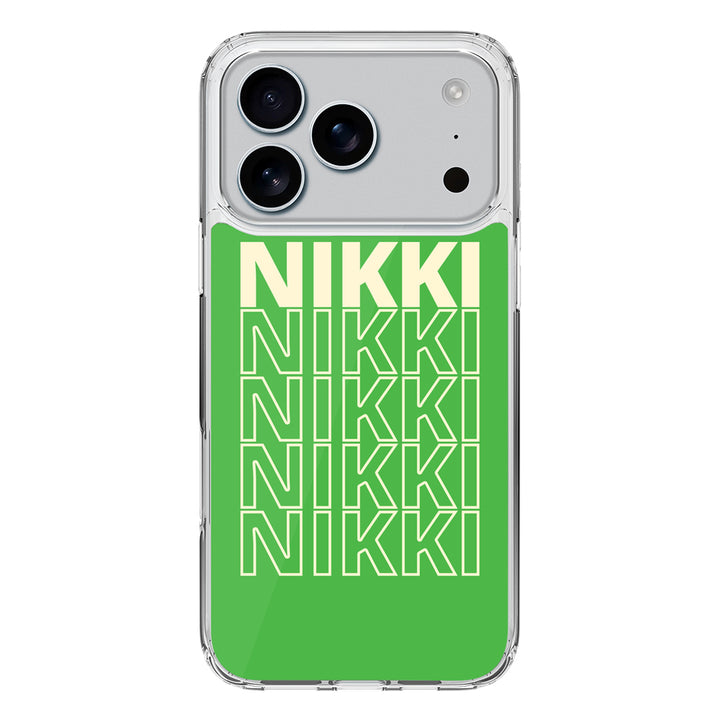 Apple iPhone 17 Pro / Clear MagSafe Repeated Monogram Phone Case - Stylizedd.com