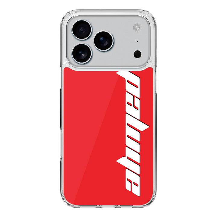 Apple iPhone 17 Pro / Clear MagSafe Custom Text, Vertical Name Phone Case - Stylizedd.com