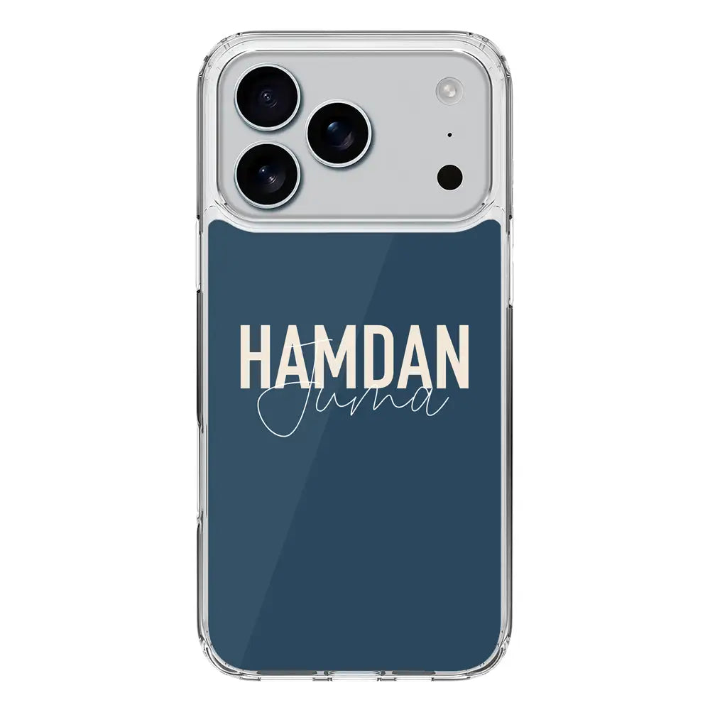 Apple iPhone 17 Pro / Clear MagSafe Personalized Name Horizontal, Phone Case - Stylizedd.com