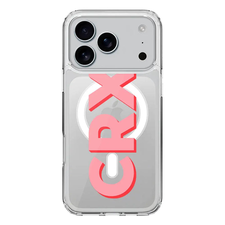 Apple iPhone 17 Pro / Clear MagSafe Personalized Monogram Initial 3D Shadow Text Phone Case - Stylizedd.com