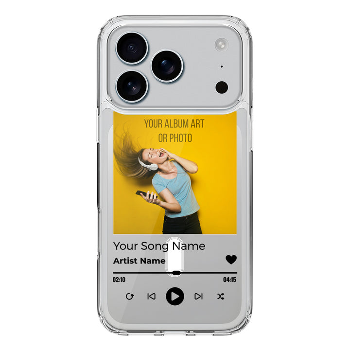 Apple iPhone 17 Pro / Clear MagSafe Custom Album Art Phone Case - Stylizedd.com