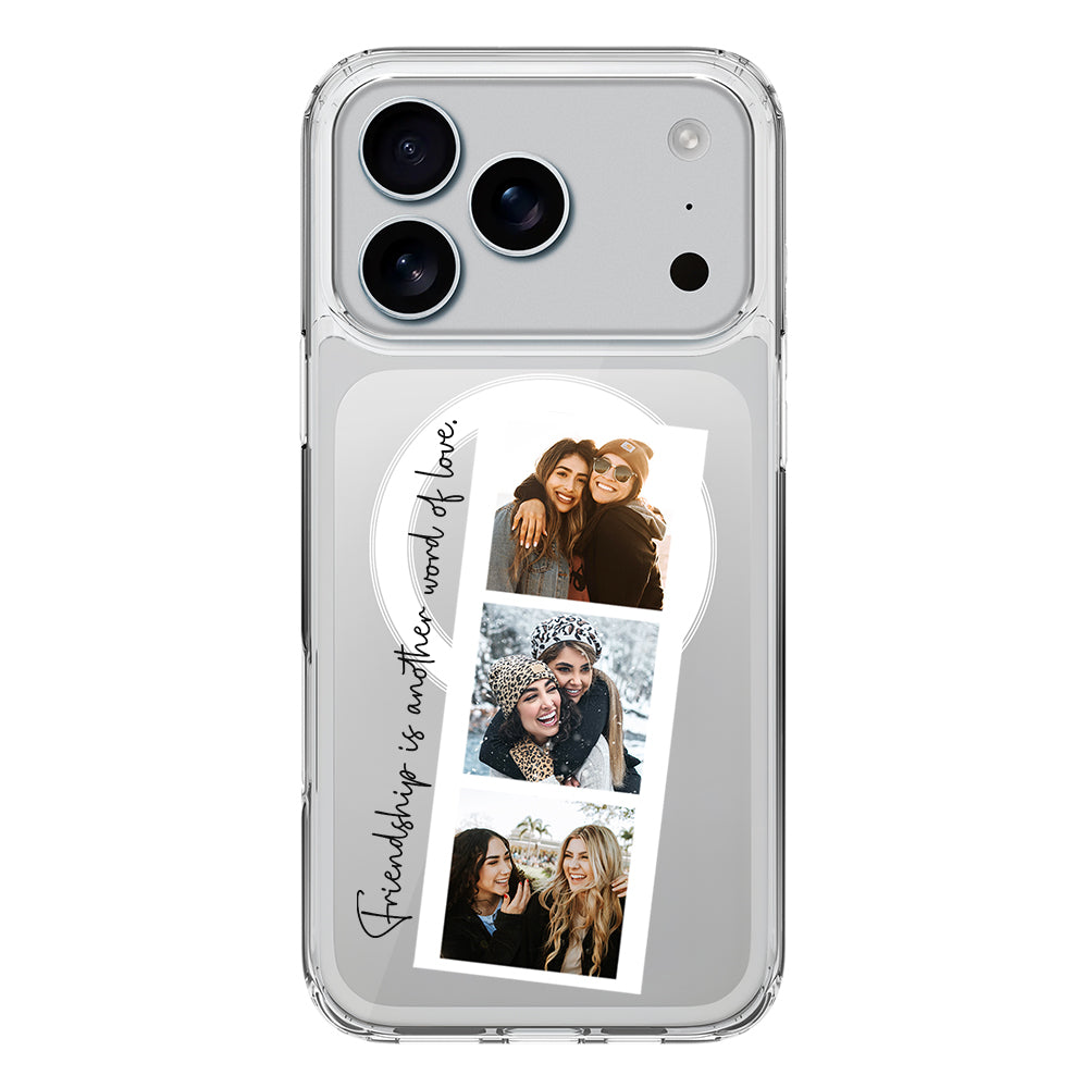 Apple iPhone 17 Pro / Clear MagSafe Custom Photo Strip Polaroid Style, Phone Case - Stylizedd.com