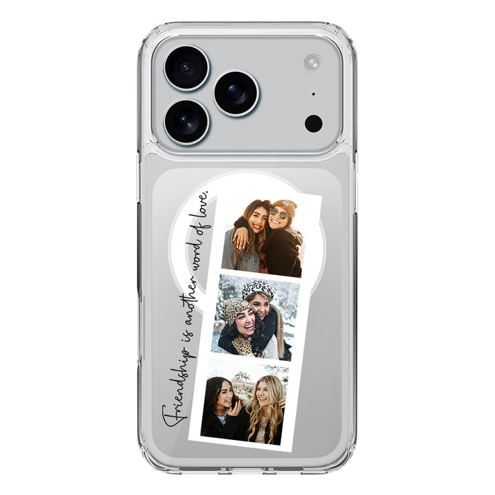 Apple iPhone 17 Pro / Clear MagSafe Custom Photo Strip Polaroid Style, Phone Case - Stylizedd.com