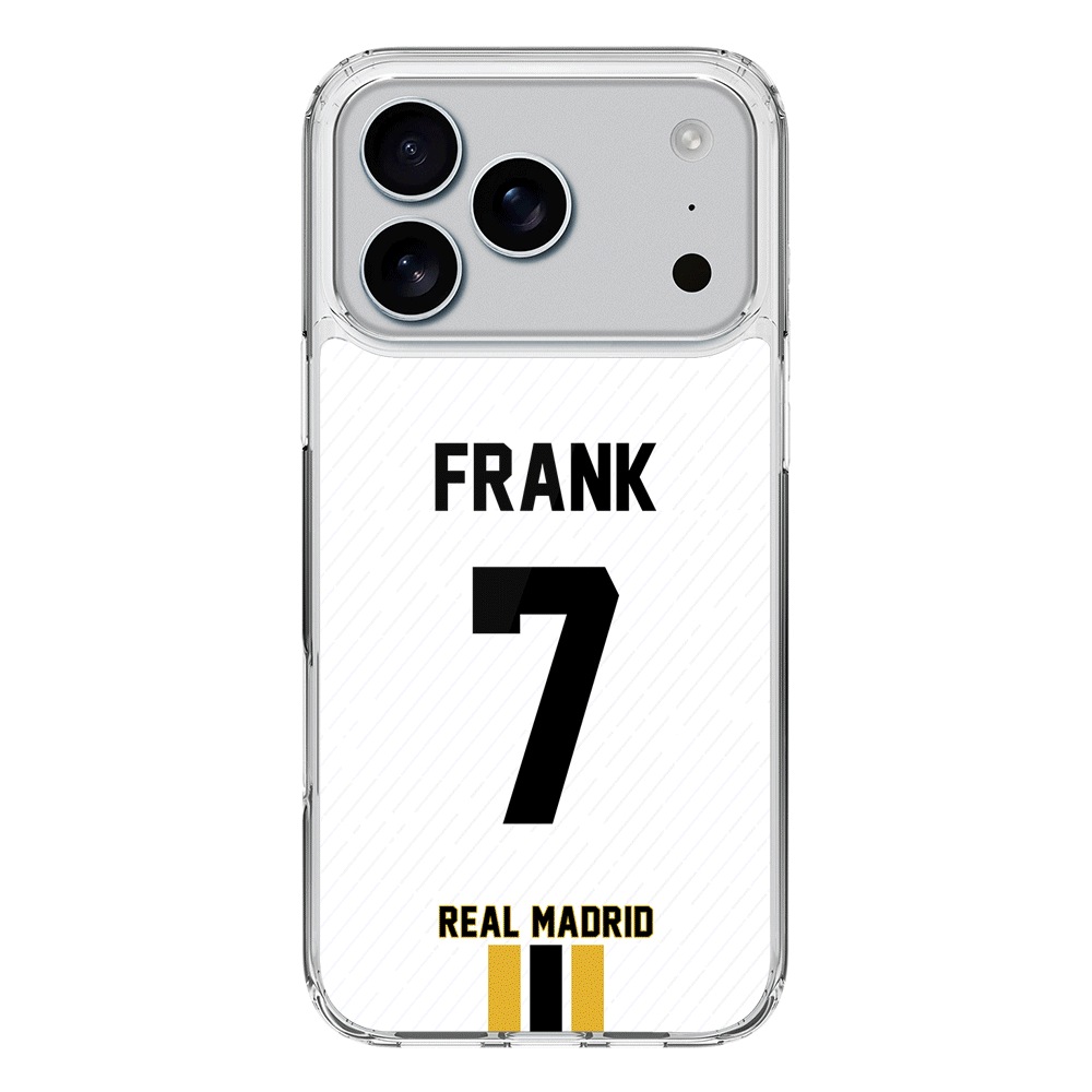 Apple iPhone 17 Pro / Clear MagSafe Personalized Football Clubs Jersey Phone Case Custom Name & Number - Stylizedd.com