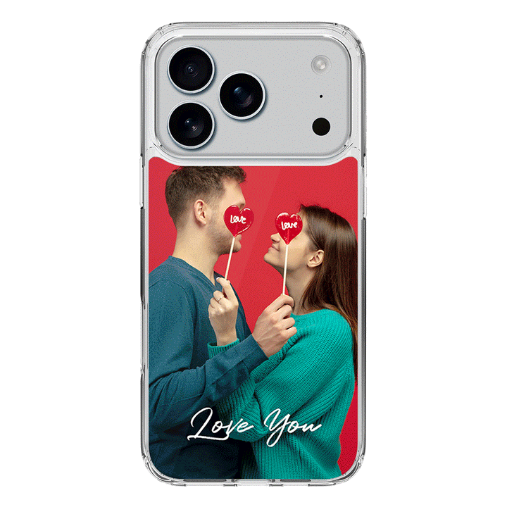 Apple iPhone 17 Pro / Clear MagSafe Custom Photo Valentine, Phone Case - Stylizedd.com