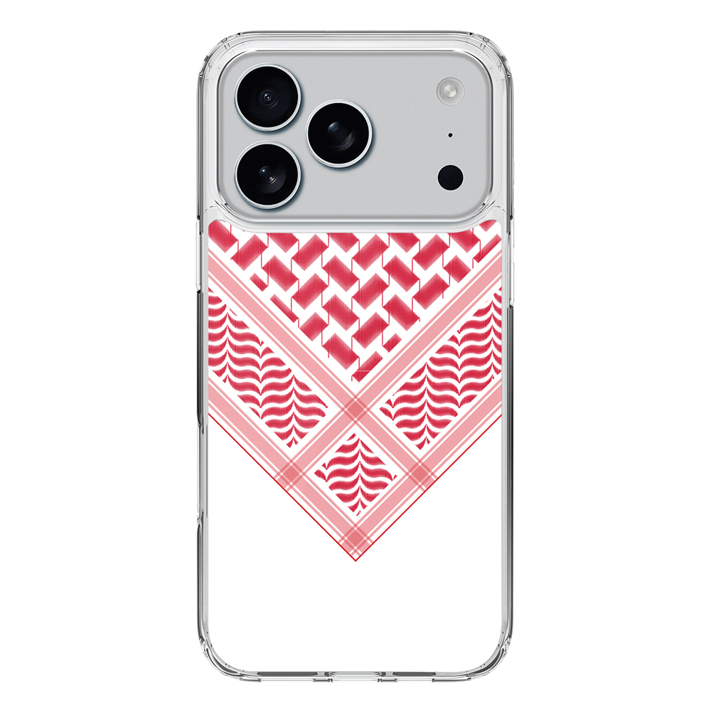 Apple iPhone 17 Pro / Clear MagSafe Custom Arab Shemagh, Phone Case - Stylizedd.com