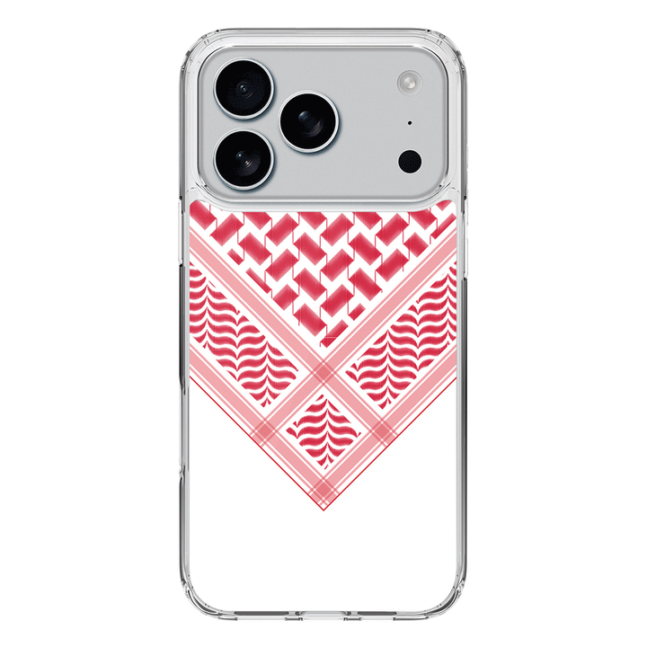 Apple iPhone 17 Pro / Clear MagSafe Custom Arab Shemagh, Phone Case - Stylizedd.com