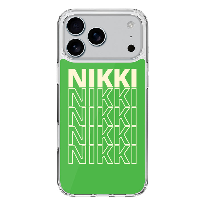Apple iPhone 17 Pro Max / Clear MagSafe Repeated Monogram Phone Case - Stylizedd.com