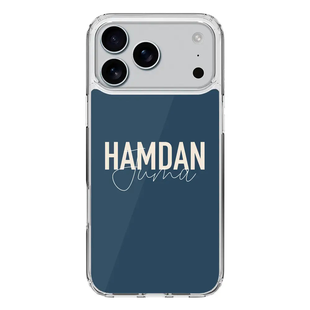 Apple iPhone 17 Pro Max / Clear MagSafe Personalized Name Horizontal, Phone Case - Stylizedd.com