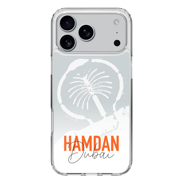 Apple iPhone 17 Pro Max / Clear MagSafe Personalized Location Map & Name, Phone Case - Stylizedd.com
