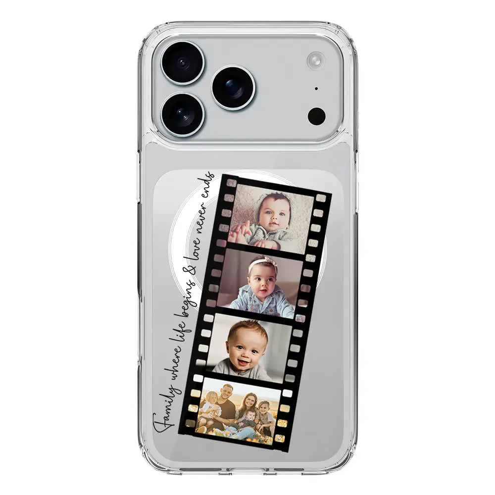 Apple iPhone 17 Pro Max / Clear MagSafe Custom Film Strips Personalised Movie Strip, Phone Case - Stylizedd.com