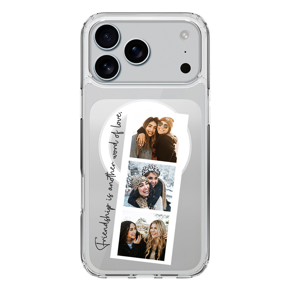 Apple iPhone 17 Pro Max / Clear MagSafe Custom Photo Strip Polaroid Style, Phone Case - Stylizedd.com