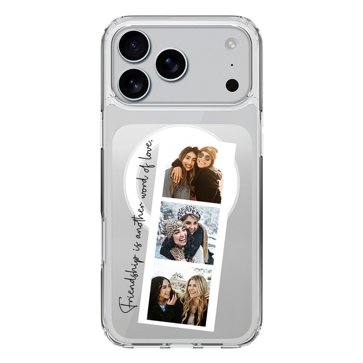 Apple iPhone 17 Pro Max / Clear MagSafe Custom Photo Strip Polaroid Style, Phone Case - Stylizedd.com