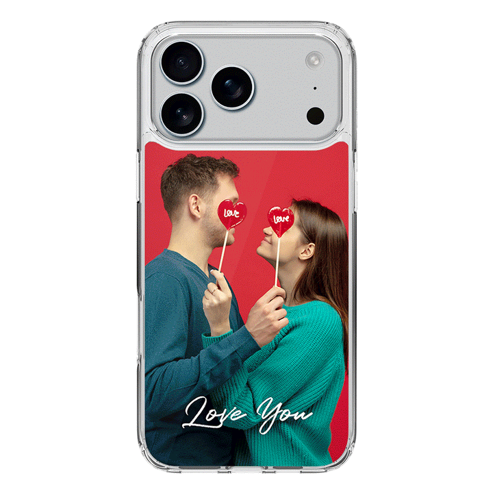 Apple iPhone 17 Pro Max / Clear MagSafe Custom Photo Valentine, Phone Case - Stylizedd.com