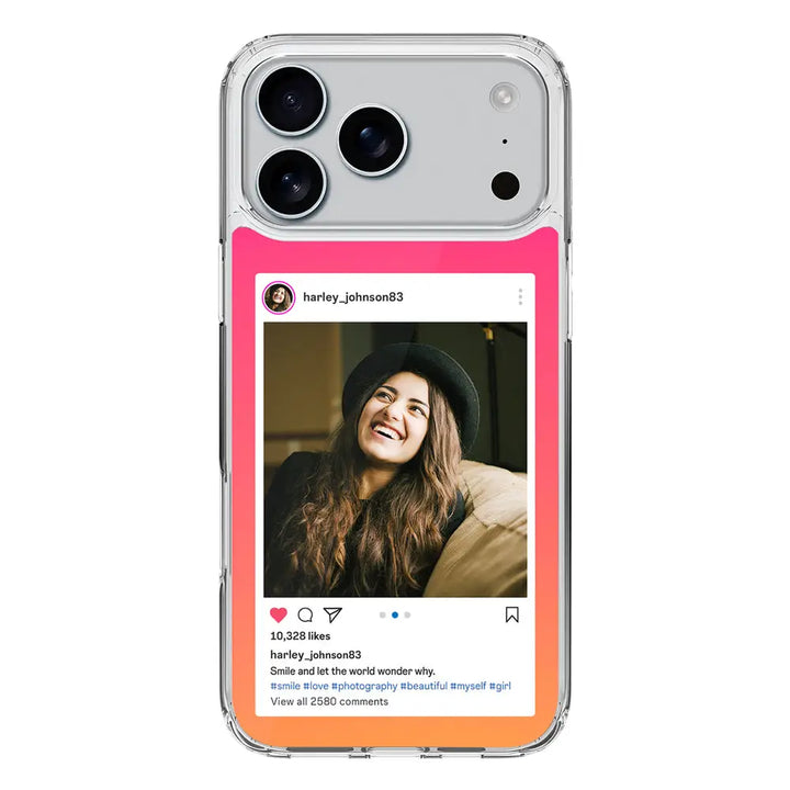 Apple iPhone 17 Pro Max / Clear MagSafe Custom Photo Instagram Post Template, Phone Case - Stylizedd.com