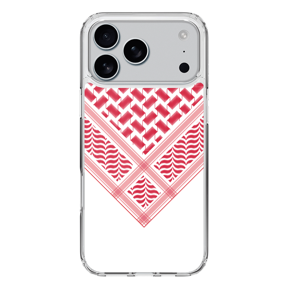 Apple iPhone 17 Pro Max / Clear MagSafe Custom Arab Shemagh, Phone Case - Stylizedd.com