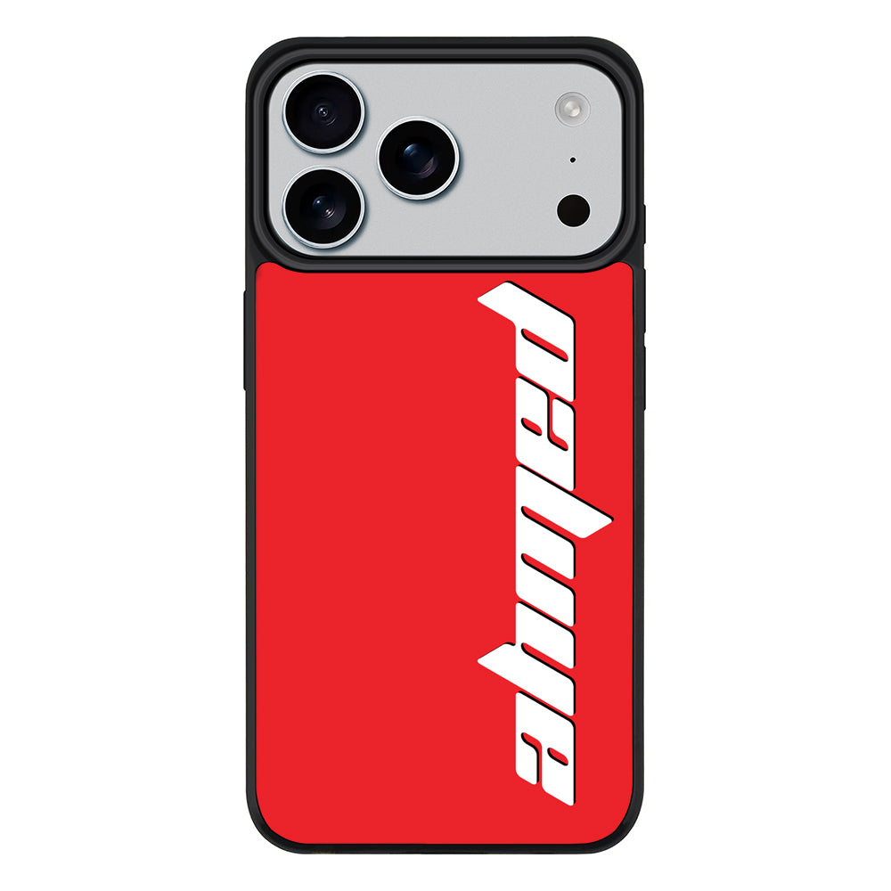 Apple iPhone 17 Pro Max / Rugged MagSafe Custom Text, Vertical Name Phone Case - Stylizedd.com