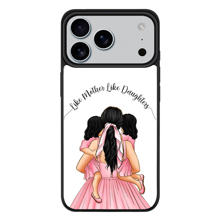 Apple iPhone 17 Pro Max / Rugged MagSafe Mother 2 daughters Custom Clipart, Text Phone Case - Stylizedd.com