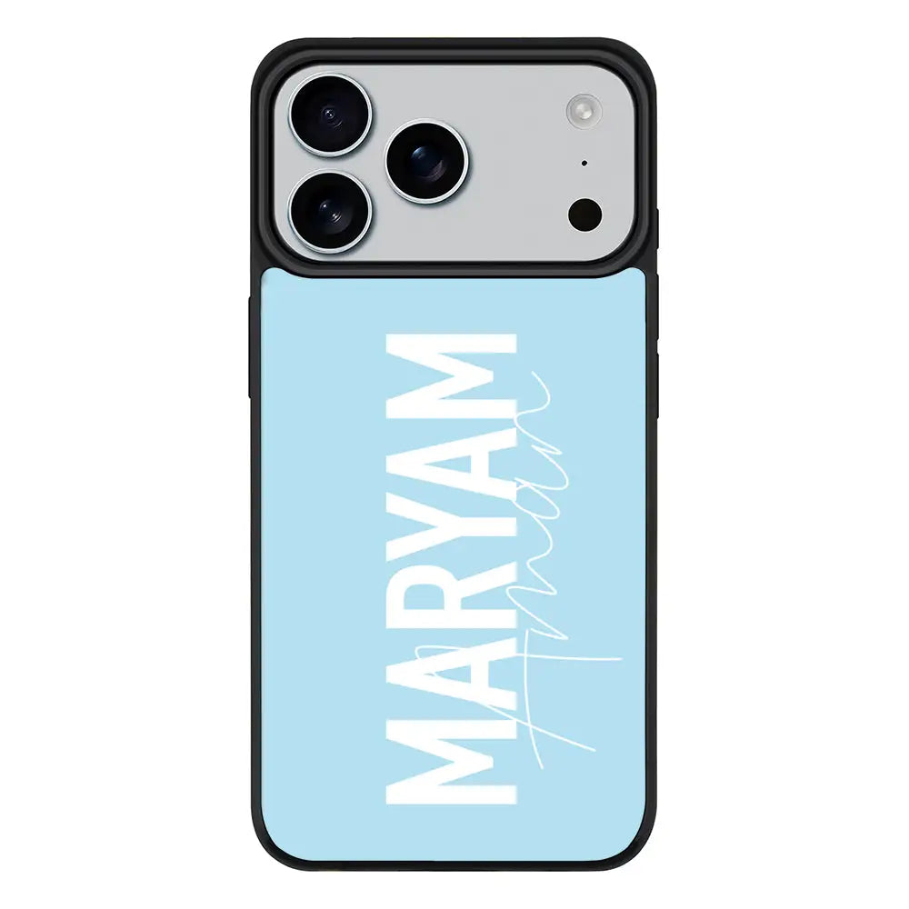 Apple iPhone 17 Pro Max / Rugged MagSafe Personalized Name Vertical, Phone Case - Stylizedd.com
