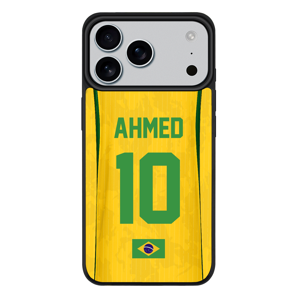 Apple iPhone 17 Pro Max / Rugged MagSafe Personalized Football Jersey Phone Case Custom Name & Number - Stylizedd.com
