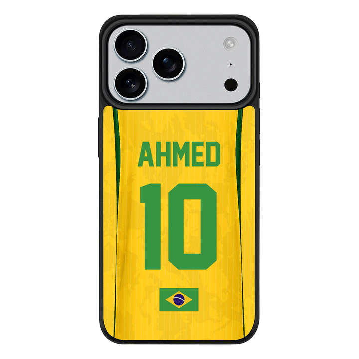 Apple iPhone 17 Pro Max / Rugged MagSafe Personalized Football Jersey Phone Case Custom Name & Number - Stylizedd.com