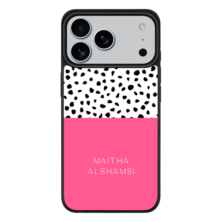 Apple iPhone 17 Pro Max / Rugged MagSafe Personalized Text Colorful Spotted Dotted, Phone Case - Stylizedd.com