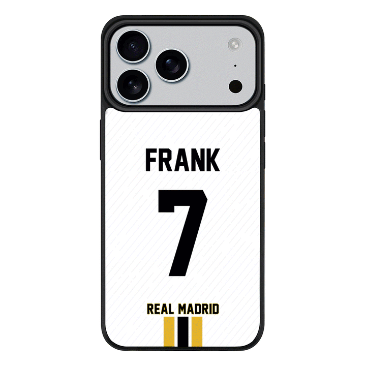Apple iPhone 17 Pro Max / Rugged MagSafe Personalized Football Clubs Jersey Phone Case Custom Name & Number - Stylizedd.com