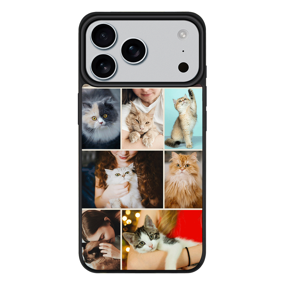 Apple iPhone 17 Pro Max / Rugged MagSafe Personalised Photo Collage Grid Pet Cat, Phone Case - Stylizedd.com