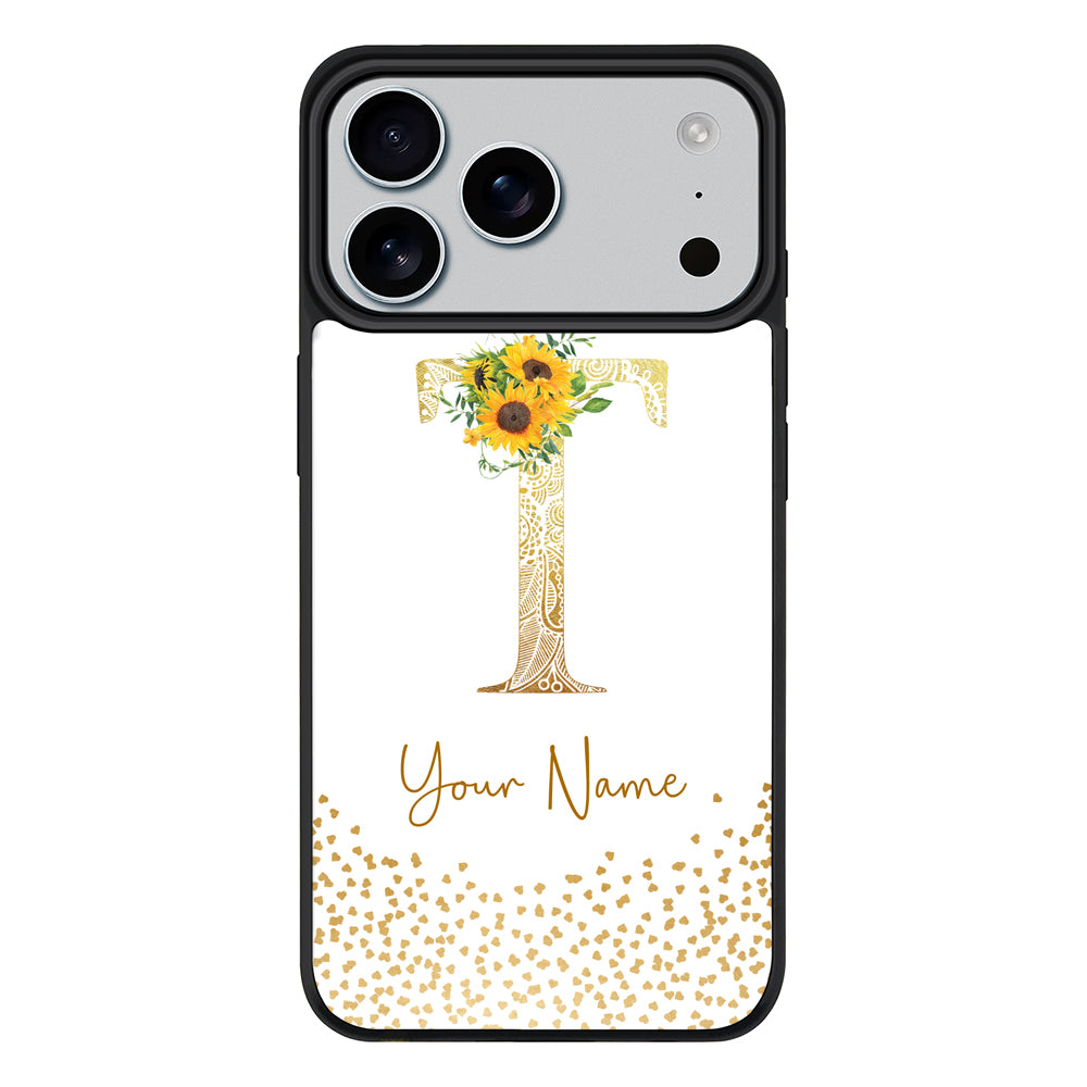 Apple iPhone 17 Pro Max / Rugged MagSafe Floral Mandala Initial Phone Case - Stylizedd.com