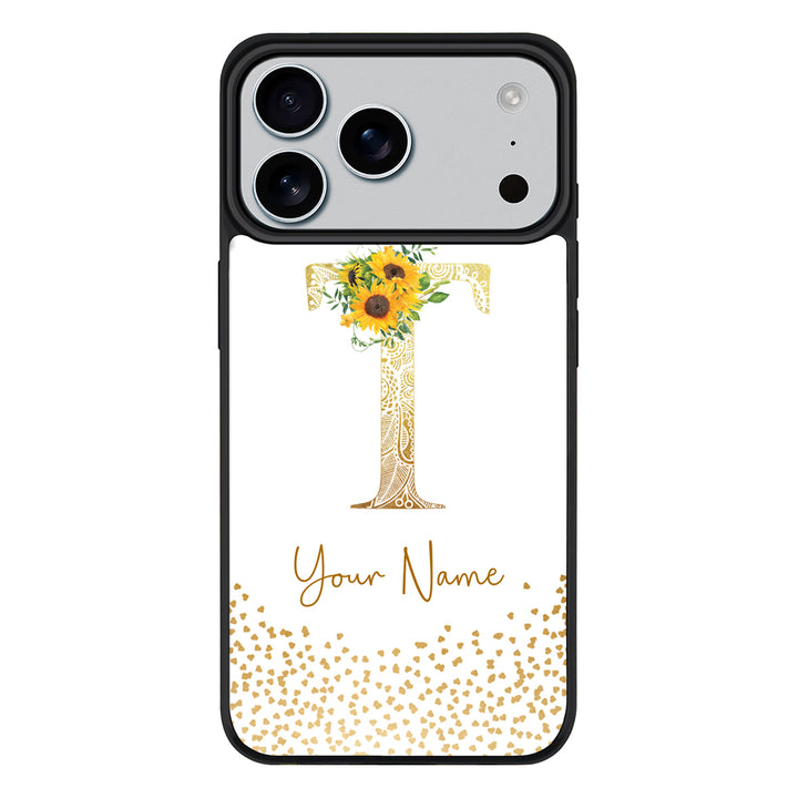 Apple iPhone 17 Pro Max / Rugged MagSafe Floral Mandala Initial Phone Case - Stylizedd.com