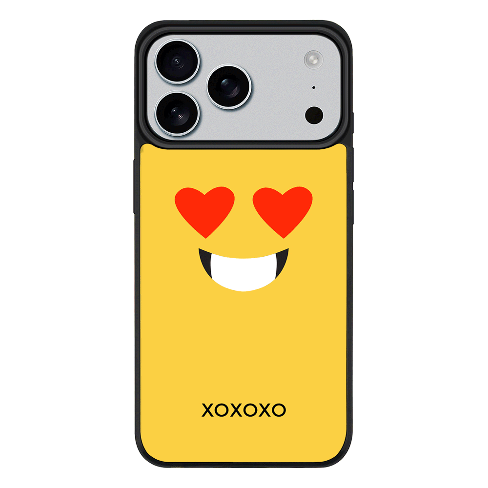 Apple iPhone 17 Pro Max / Rugged MagSafe Custom Text Emojis Emoticons Face, Phone Case - Stylizedd.com