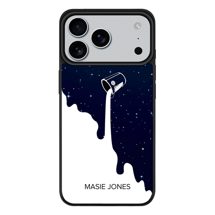 Apple iPhone 17 Pro Max / Rugged MagSafe Personalized Name Milky Way, Phone Case - Stylizedd.com