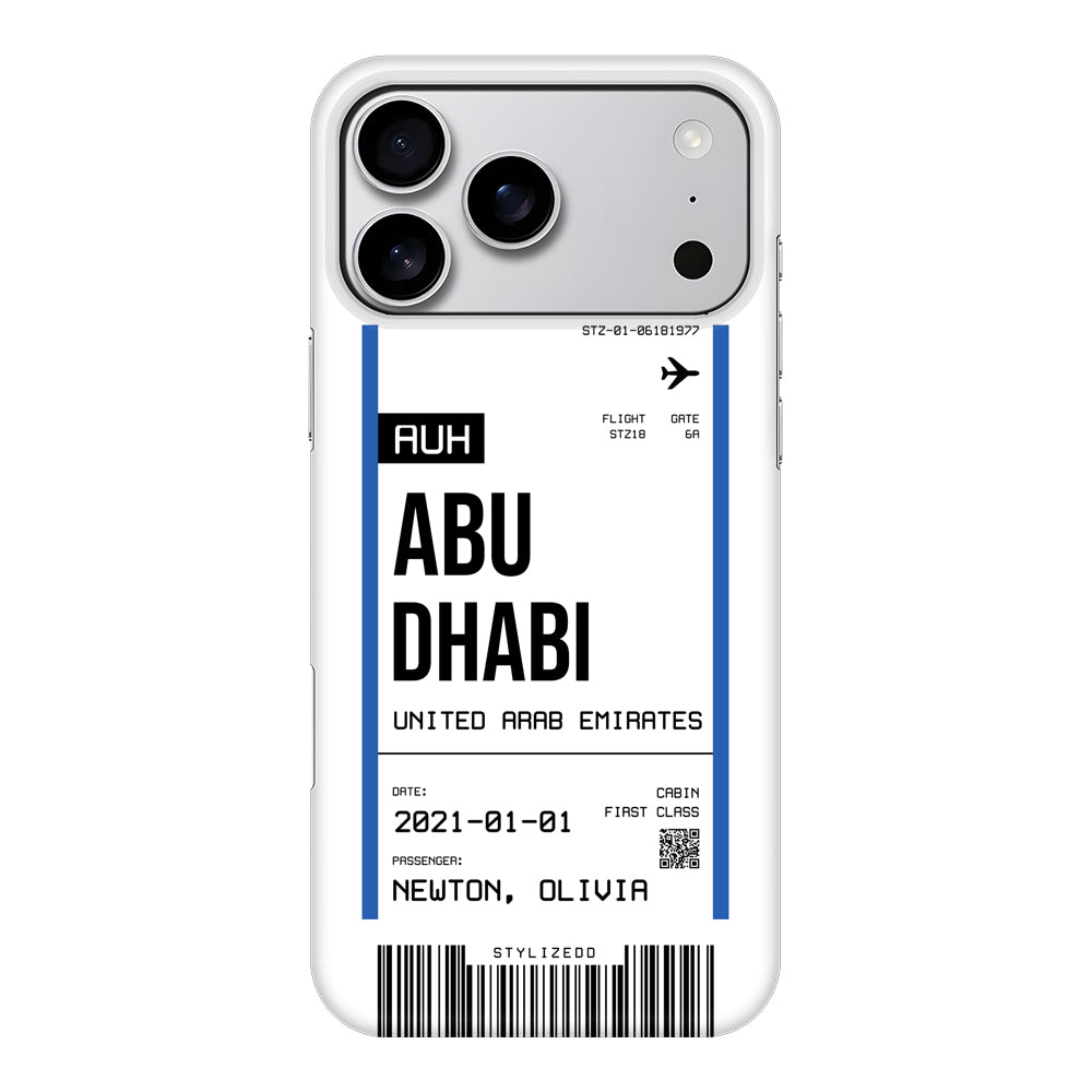 Apple iPhone 17 Pro Max / Snap MagSafe Custom Flight Boarding Pass Ticket Phone Case - Stylizedd.com