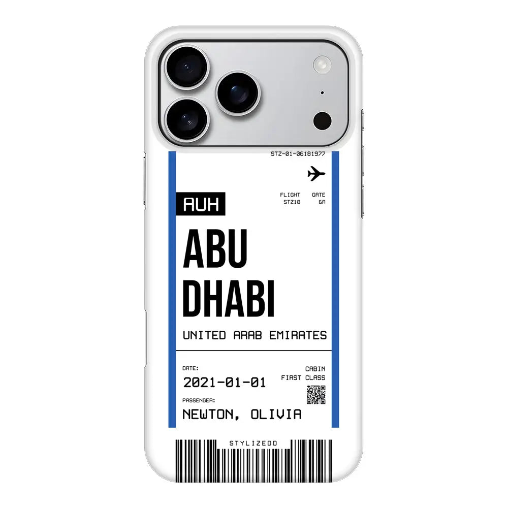 Apple iPhone 17 Pro Max / Snap MagSafe Custom Flight Boarding Pass Ticket Phone Case - Stylizedd.com