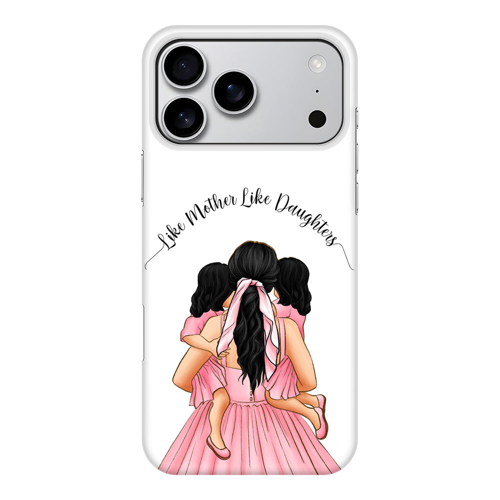 Apple iPhone 17 Pro Max / Snap MagSafe Mother 2 daughters Custom Clipart, Text Phone Case - Stylizedd.com