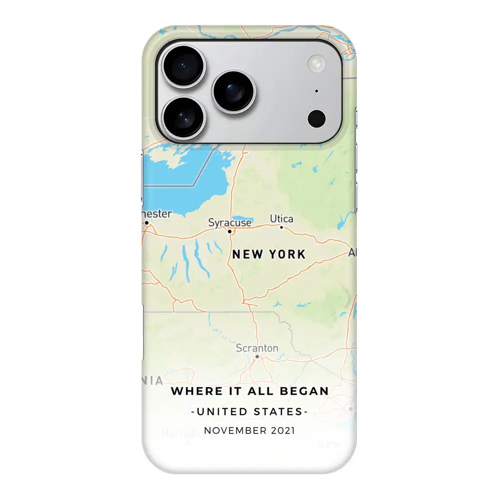 Apple iPhone 17 Pro Max / Snap MagSafe Personalized map, Phone Case - Stylizedd.com