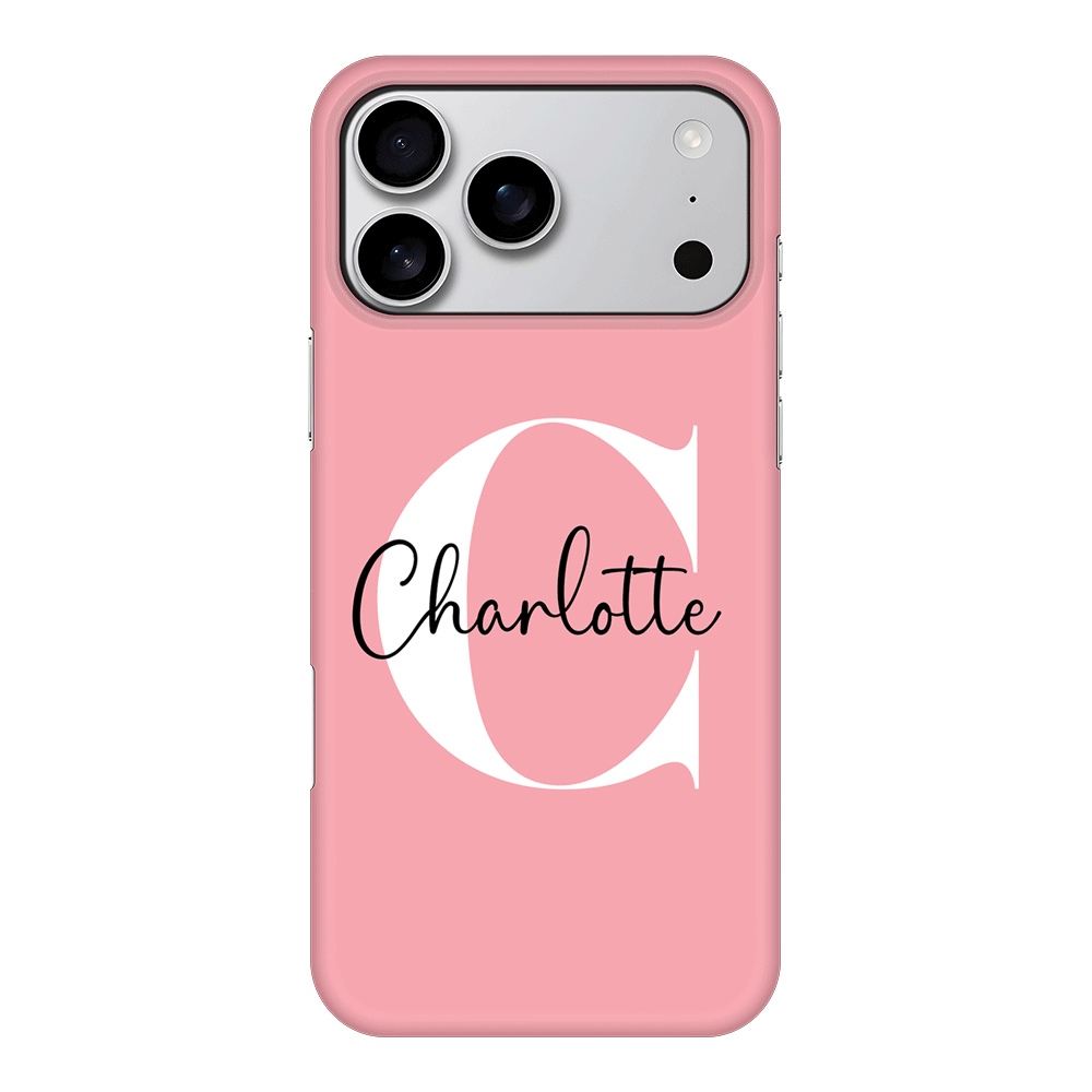 Apple iPhone 17 Pro Max / Snap MagSafe Custom Monogram Large Initial Name & Letter, Phone Case - Stylizedd.com