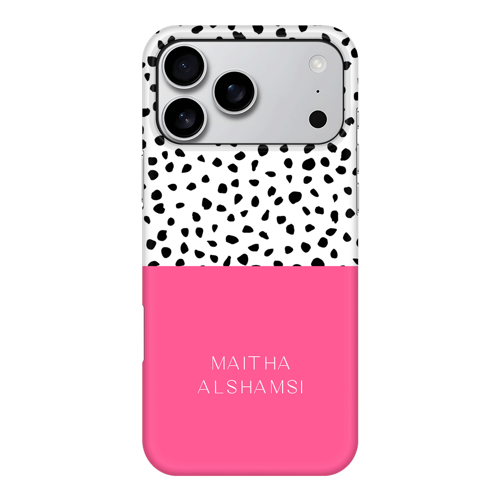 Apple iPhone 17 Pro Max / Snap MagSafe Personalized Text Colorful Spotted Dotted, Phone Case - Stylizedd.com