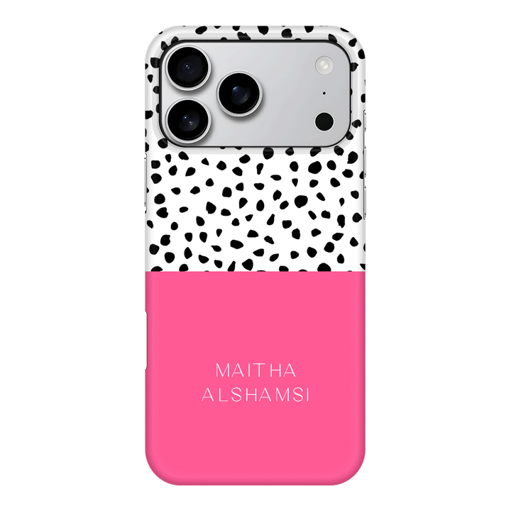 Apple iPhone 17 Pro Max / Snap MagSafe Personalized Text Colorful Spotted Dotted, Phone Case - Stylizedd.com