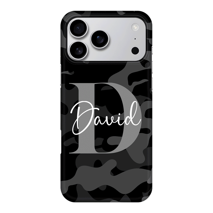 Apple iPhone 17 Pro Max / Snap MagSafe Personalized Name Camouflage Military Camo, Phone case - Stylizedd.com