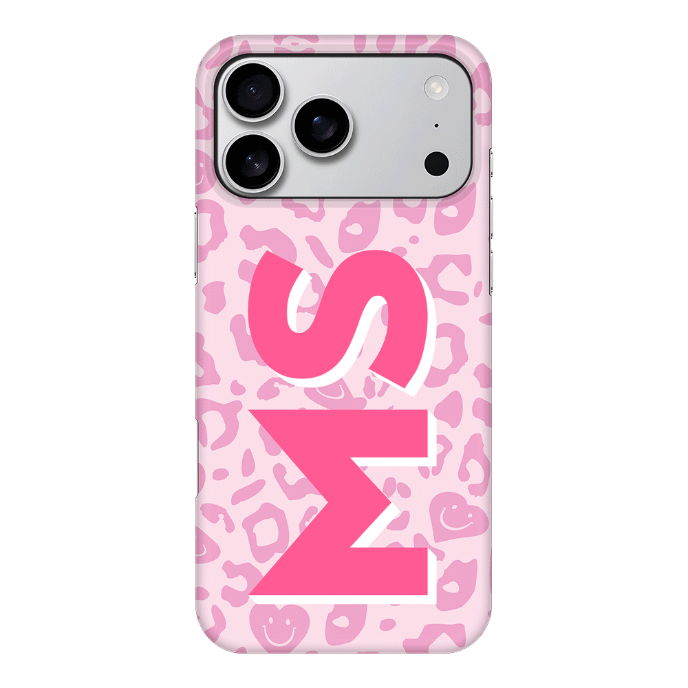 Apple iPhone 17 Pro Max / Snap MagSafe Custom Monogram Initial 3D Shadow Text Seamless Pattern, Phone Case - Stylizedd.com