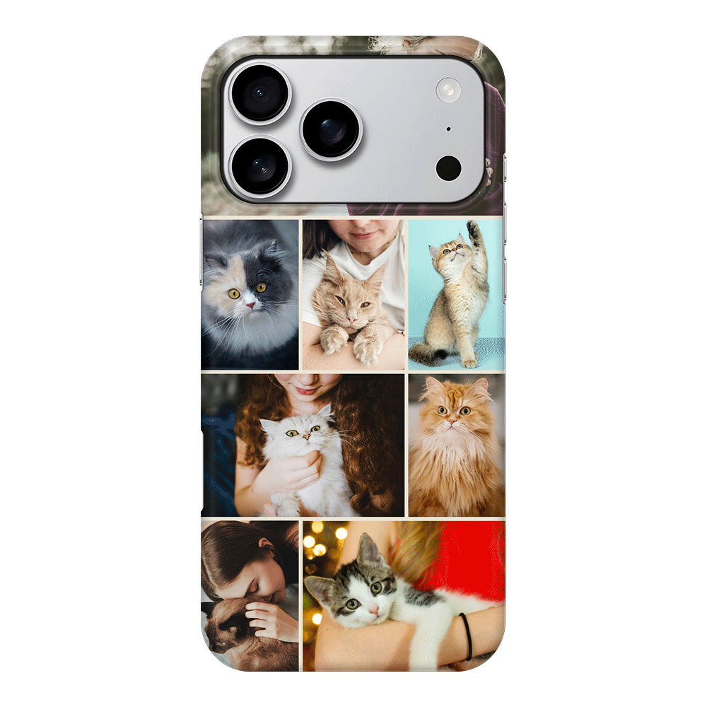 Apple iPhone 17 Pro Max / Snap MagSafe Personalised Photo Collage Grid Pet Cat, Phone Case - Stylizedd.com