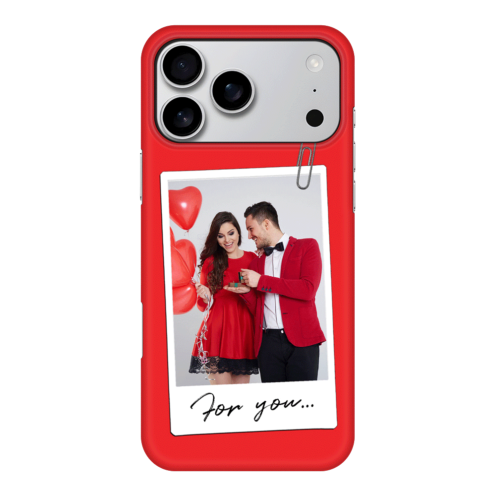 Apple iPhone 17 Pro Max / Snap MagSafe Personalized Polaroid Photo Valentine, Phone Case - Stylizedd.com