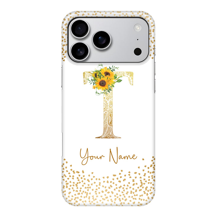 Apple iPhone 17 Pro Max / Snap MagSafe Floral Mandala Initial Phone Case - Stylizedd.com