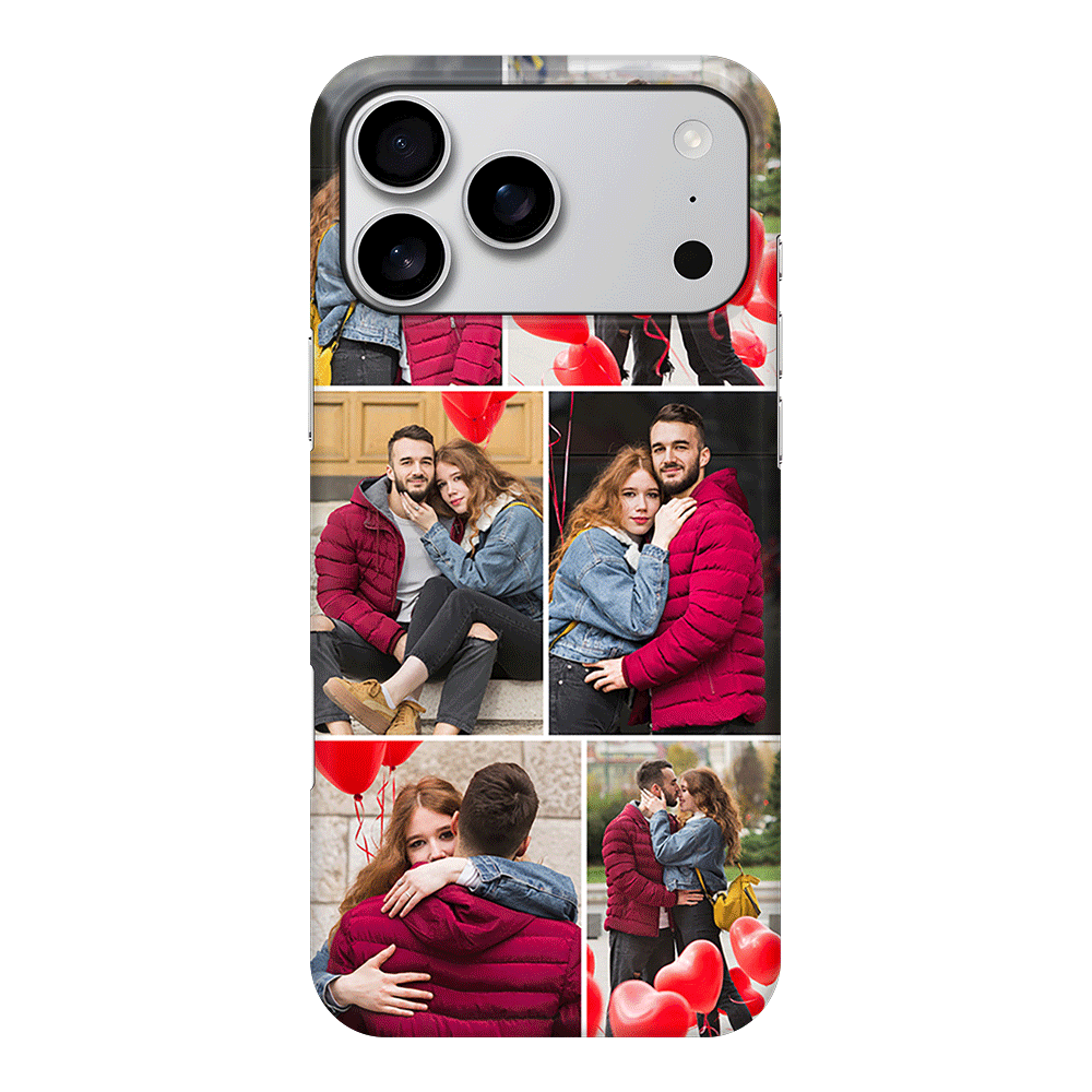 Apple iPhone 17 Pro Max / Snap MagSafe Personalised Valentine Photo Collage Grid, Phone Case - Stylizedd.com